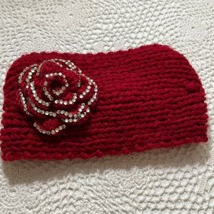 Bedazzled rose 🌹 accent headband NWT